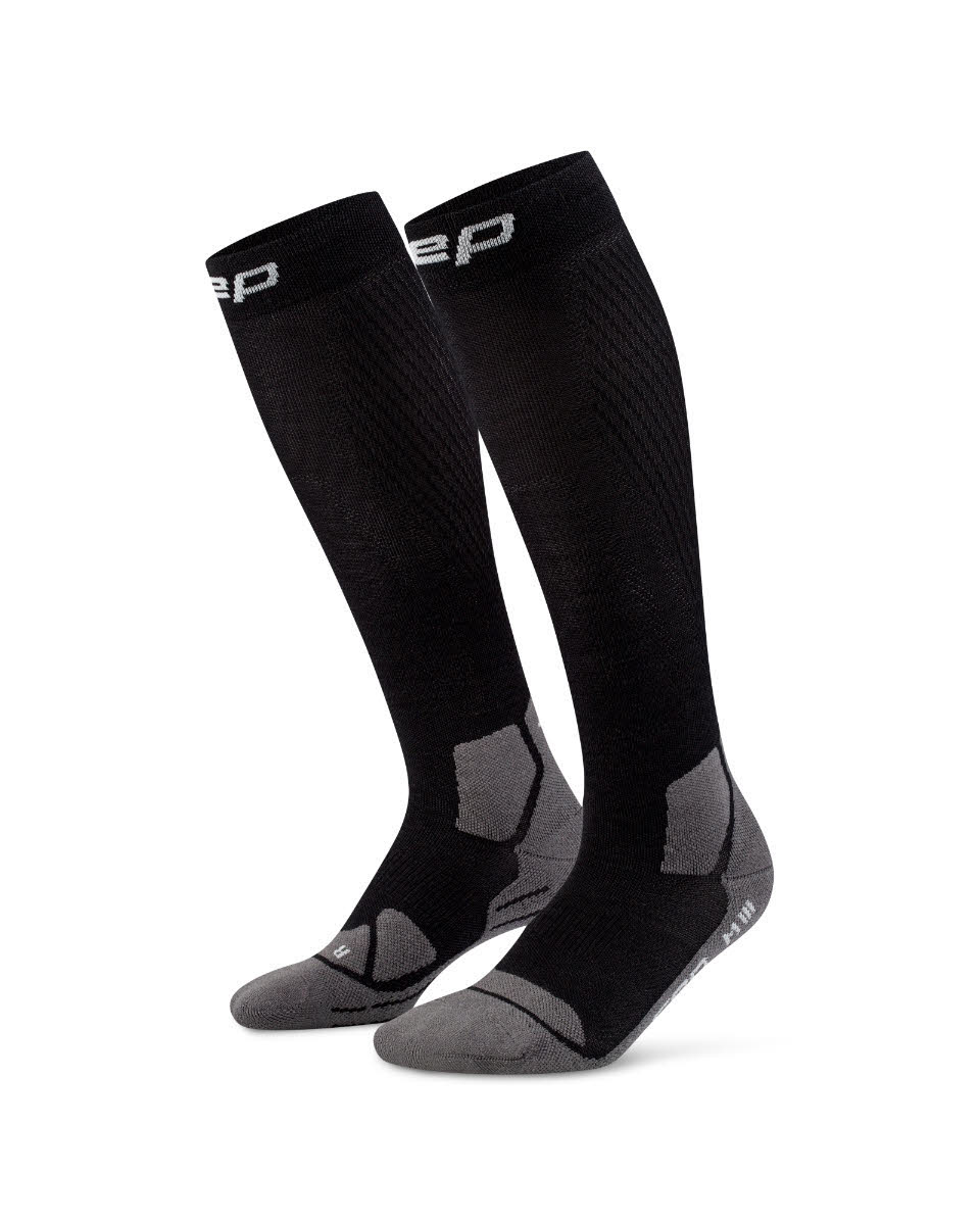 CEP Hiking Light Cushion Tall Herren Trekkingsocken Kompressionssocken black/grey