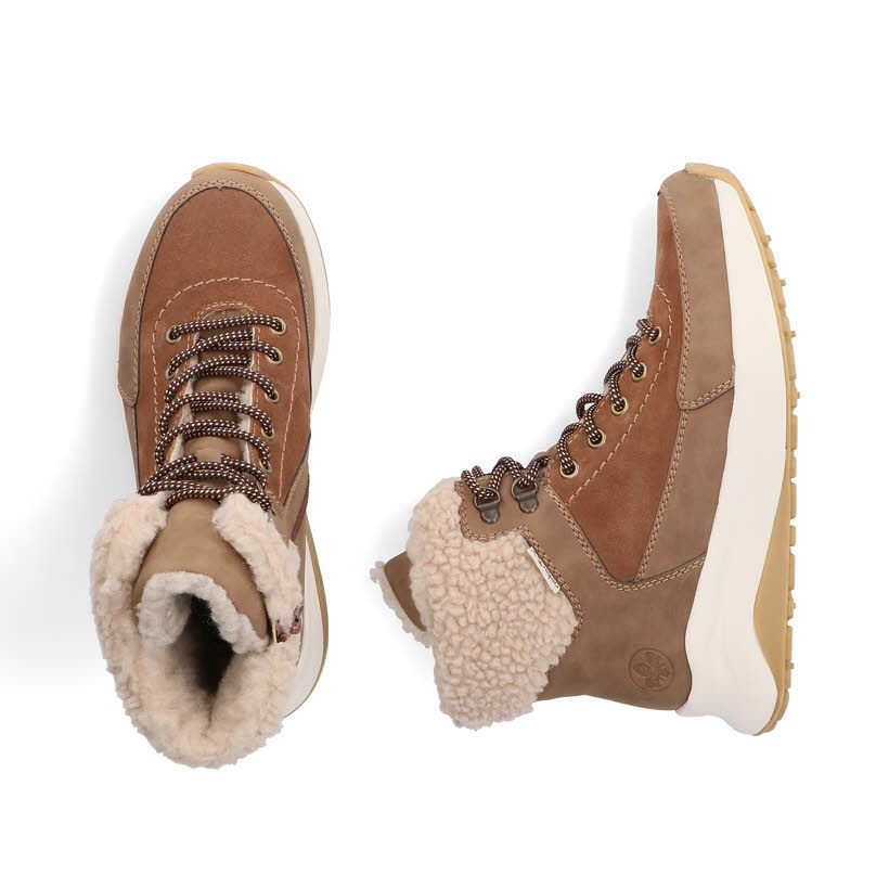 Rieker Schnürstiefel Damen braun