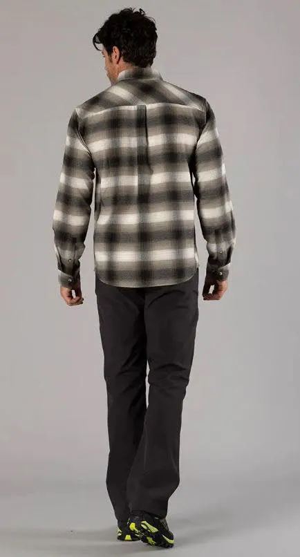 CMP MAN SHIRT Herren Hemd Langarm Freizeithemd olive/nero/bianco