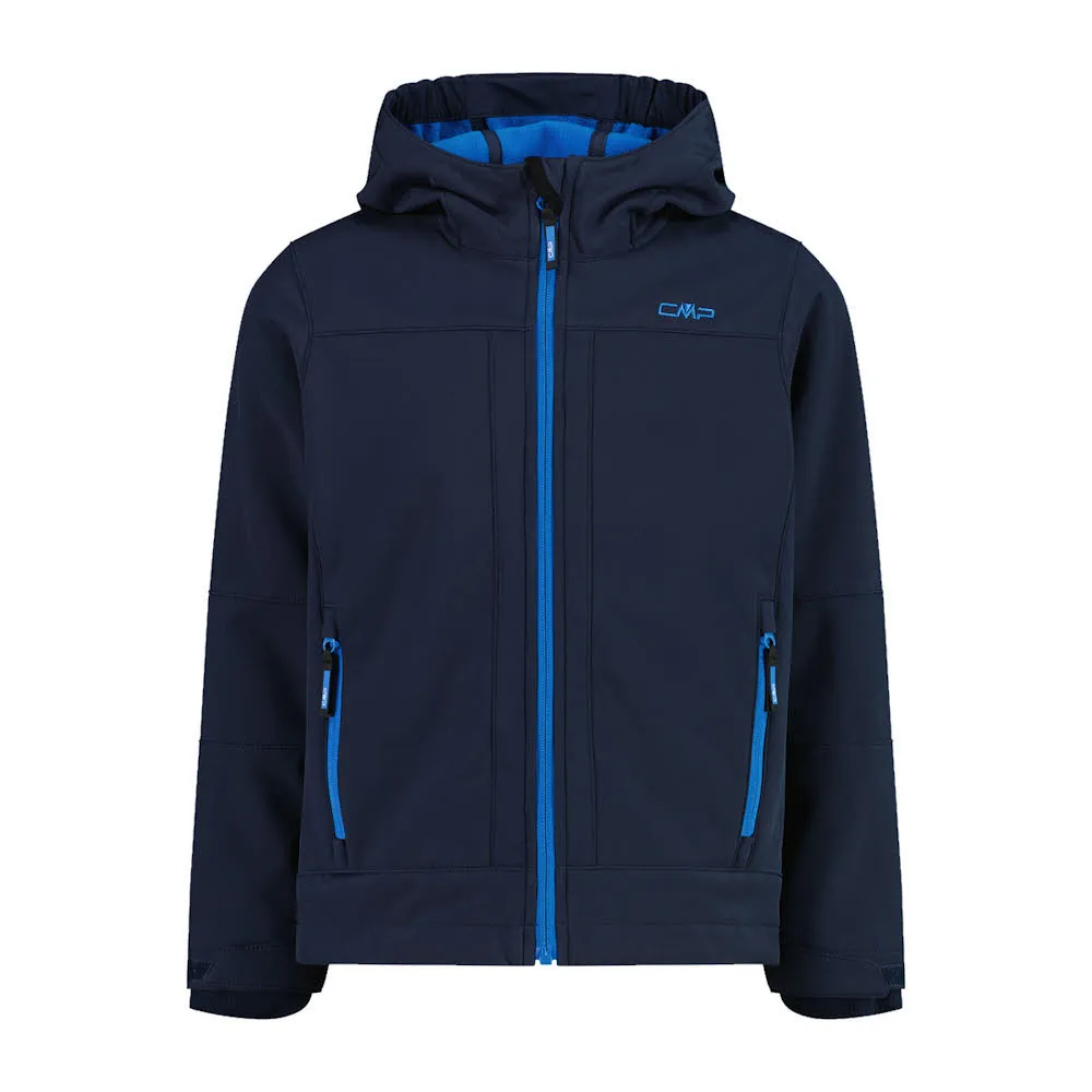 CMP JACKET FIX HOOD Jungen Softshell-Jacke Outdoor-Jacke blau
