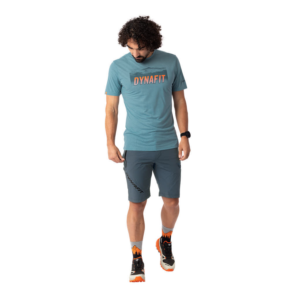 Dynafit Transalper 2 Light Dynastretch Herren Wandershorts Trekkingshorts grau