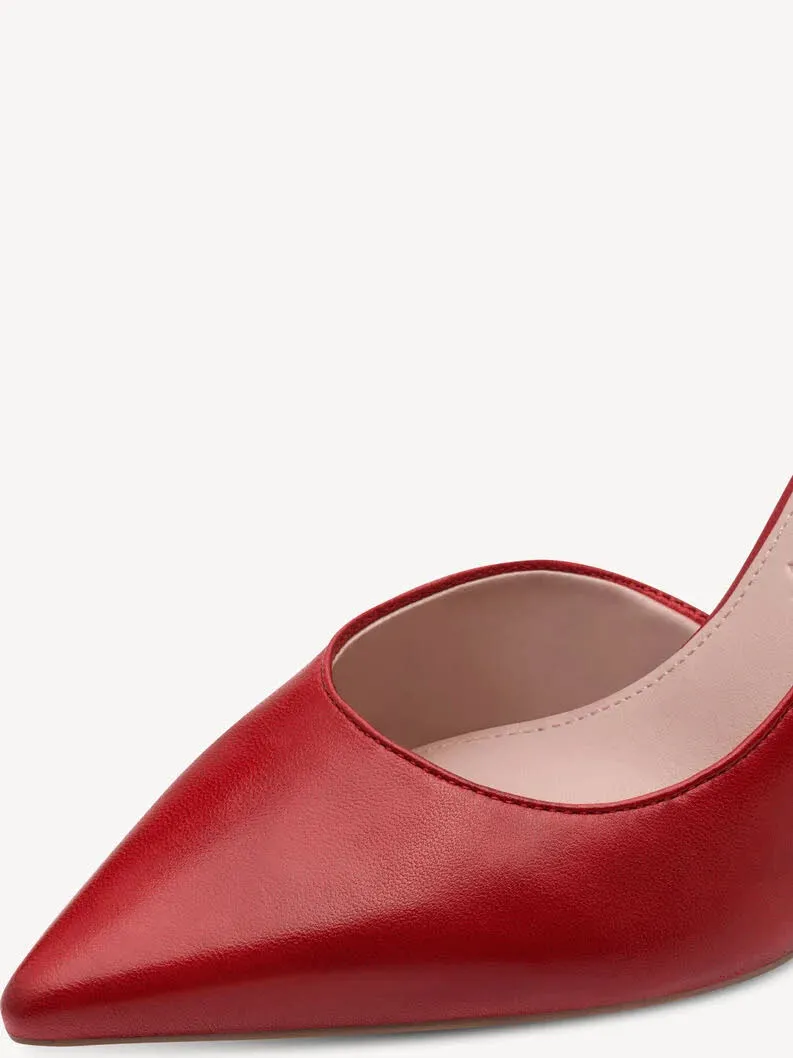 Tamaris Lederpumps Damen rot