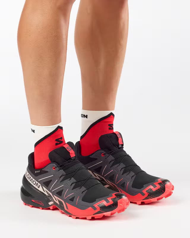 Salomon SPEEDCROSS 6 GTX Herren Trailrunningschuhe Laufschuhe schwarz/rot