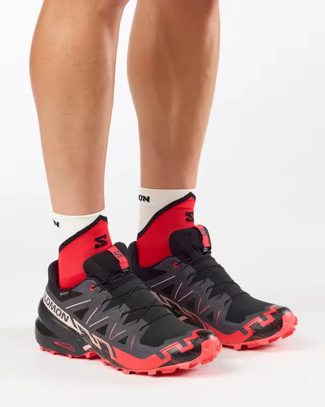 Salomon SPEEDCROSS 6 GTX Herren Trailrunningschuhe Laufschuhe schwarz/rot