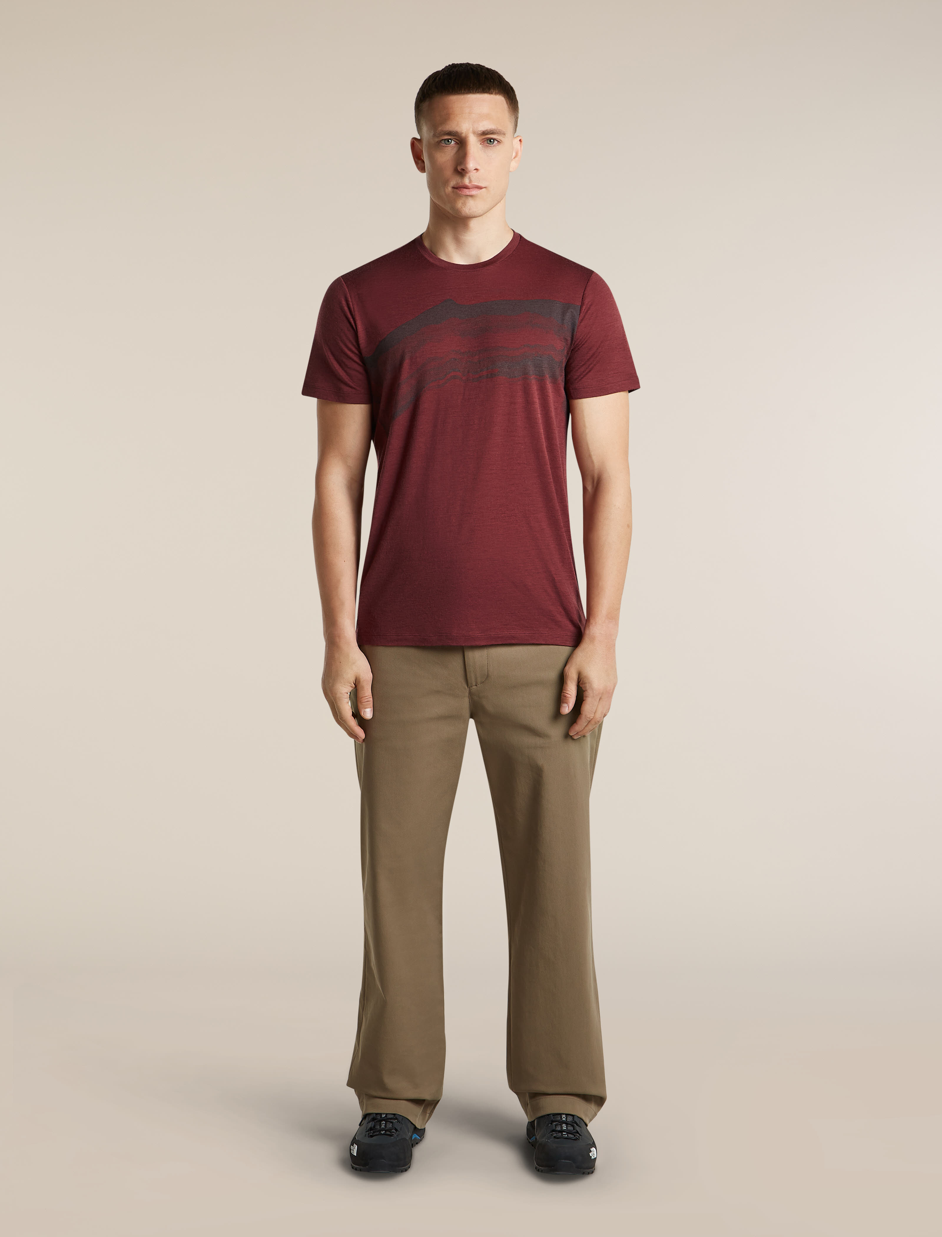 Icebreaker M 150 Tech Lite SS Tee Getaway Herren T-Shirt rot