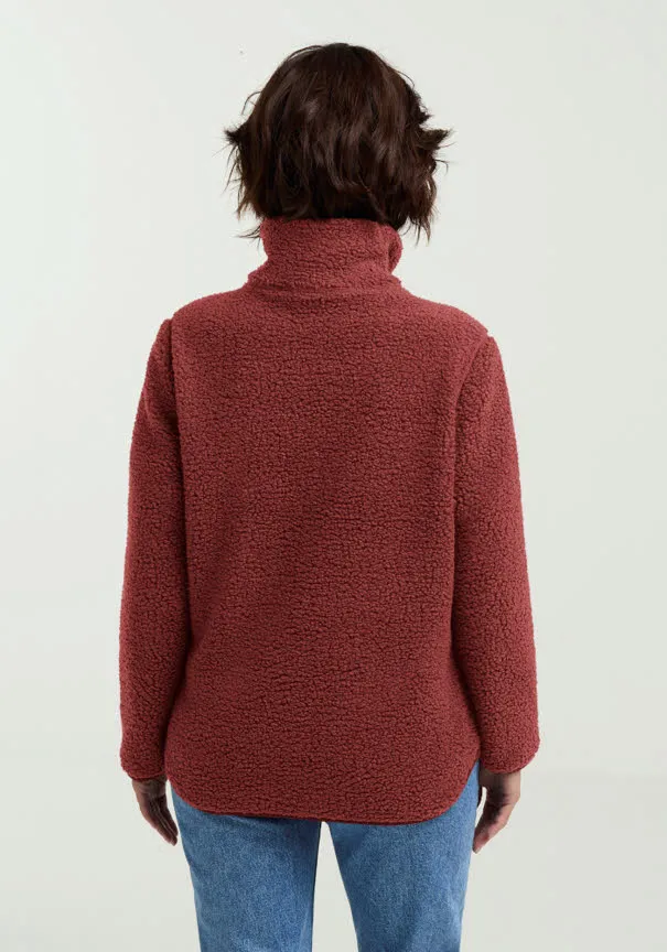 Jack Wolfskin HIGH CURL JKT Fleecejacke Damen rot