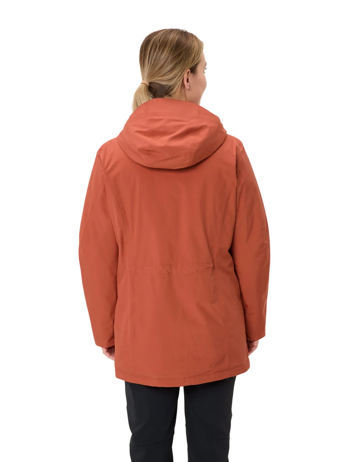 Vaude Rosemoor Freizeitjacke Mantel wasserdicht Damen orange