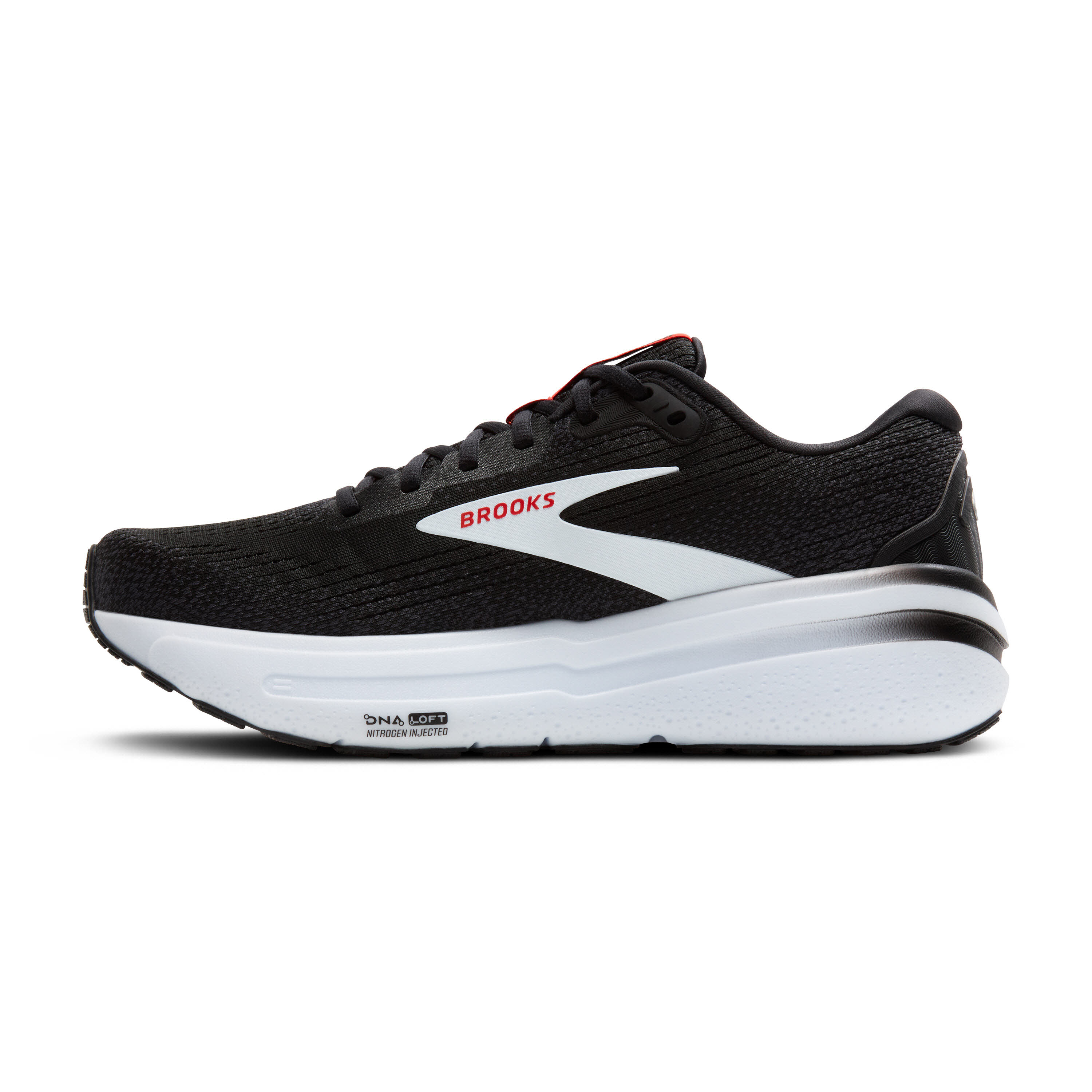 Brooks Ghost 16 Laufschuh Joggingschuh Herren schwarz rot