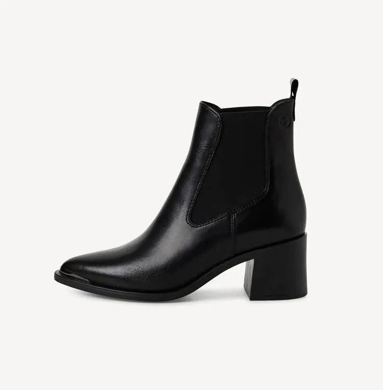 Tamaris CHELSEA BOOT Damen Stiefeletten Leder Stiefel schwarz