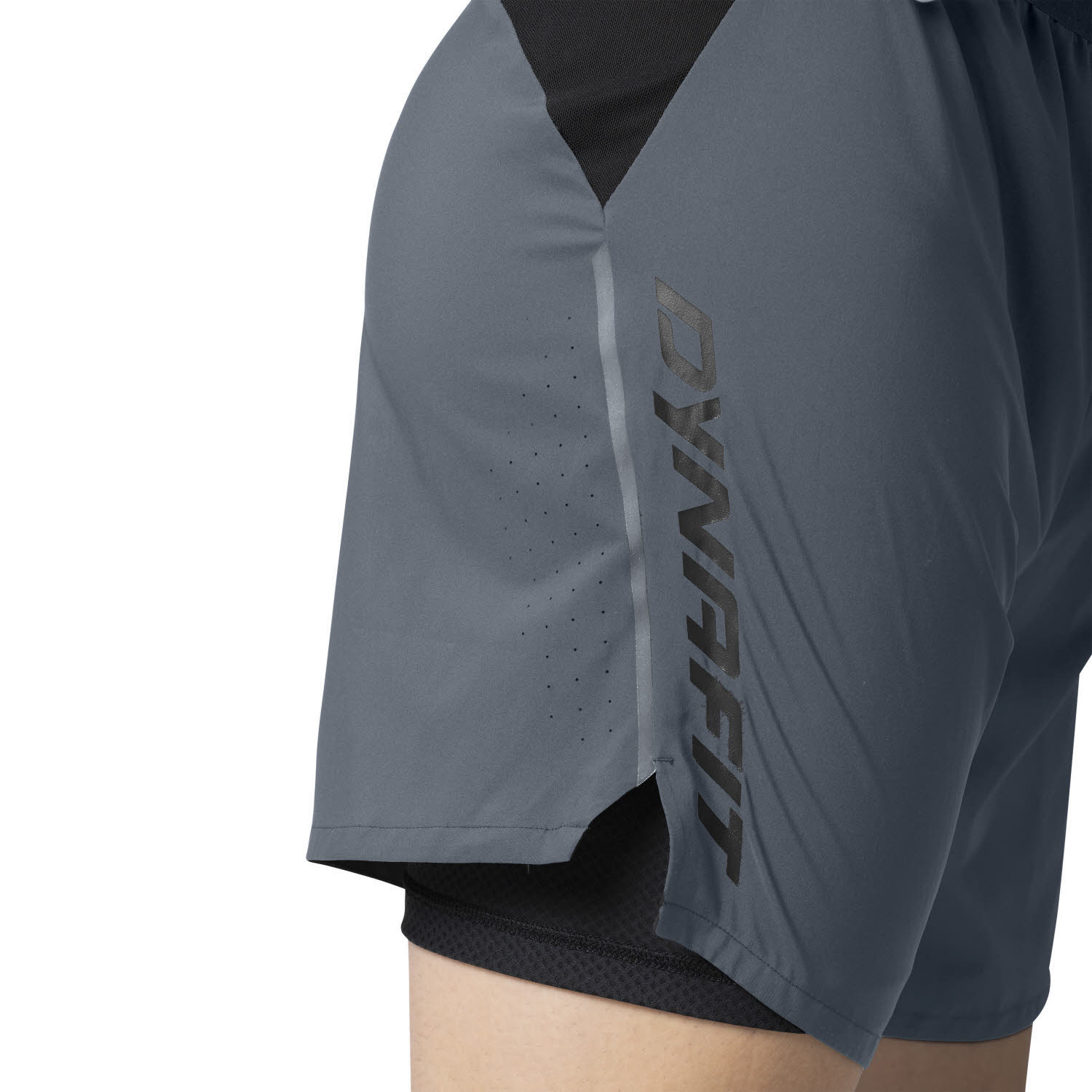Dynafit Alpine Pro 2in1 Herren Laufshorts Wandershorts grau