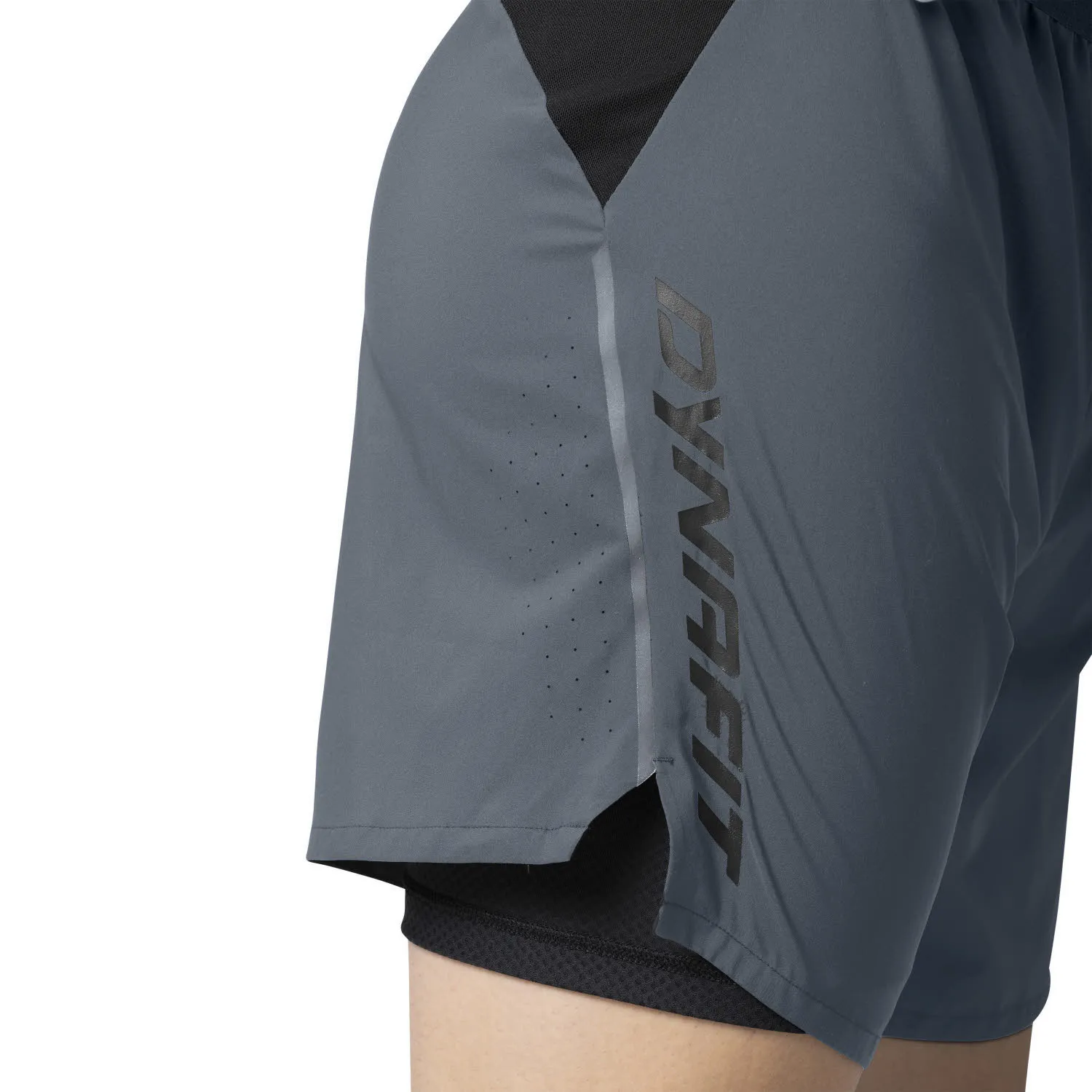 Dynafit Alpine Pro 2in1 Herren Laufshorts Wandershorts grau