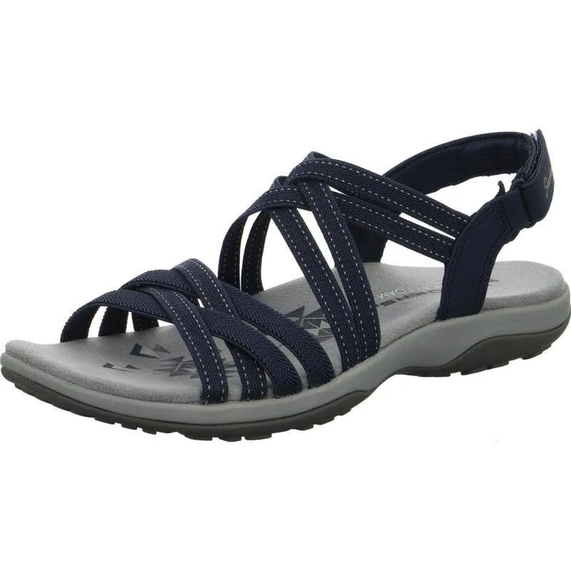 Skechers Reggae Slim - Summer Getaway Damen Sandalen blau