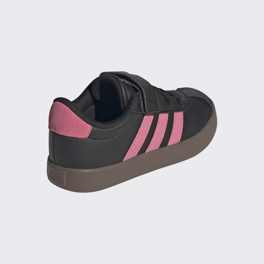 adidas VL COURT 3.0 EL C Mädchen Kinder Sneaker Freizeitschuhe schwarz-pink