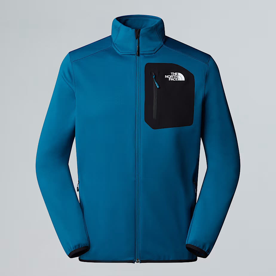 The North Face Crest Fleece Herren Fleecejacke Skirolli blau