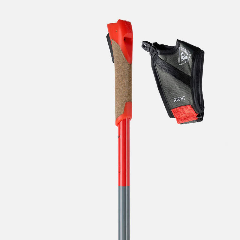 Rossignol Force 5 Unisex Langlaufstöcke schwarz/grau/rot