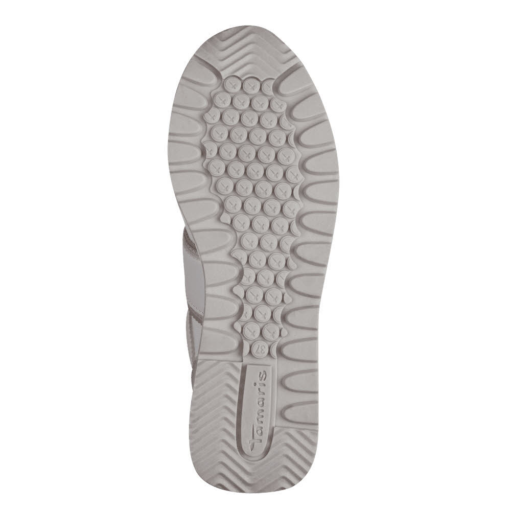Tamaris Damen Schnürer Sneaker beige hellblau