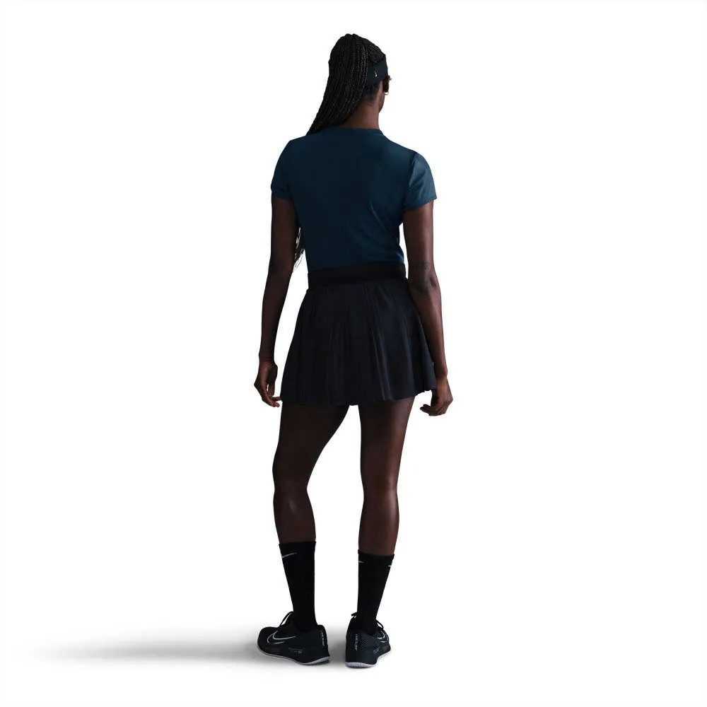Nike Court Advantage Women"s Damen T-Shirt Tenissshirt Armory Navy/Armory Navy