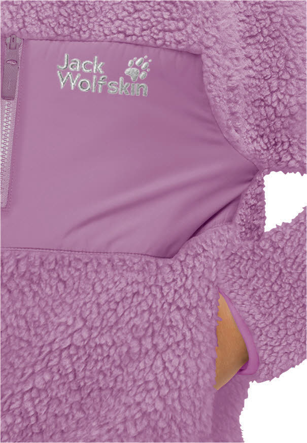 Jack Wolfskin Ice Curl Jacket Mädchen Fleecejacke Outdoorjacke vivid orchid