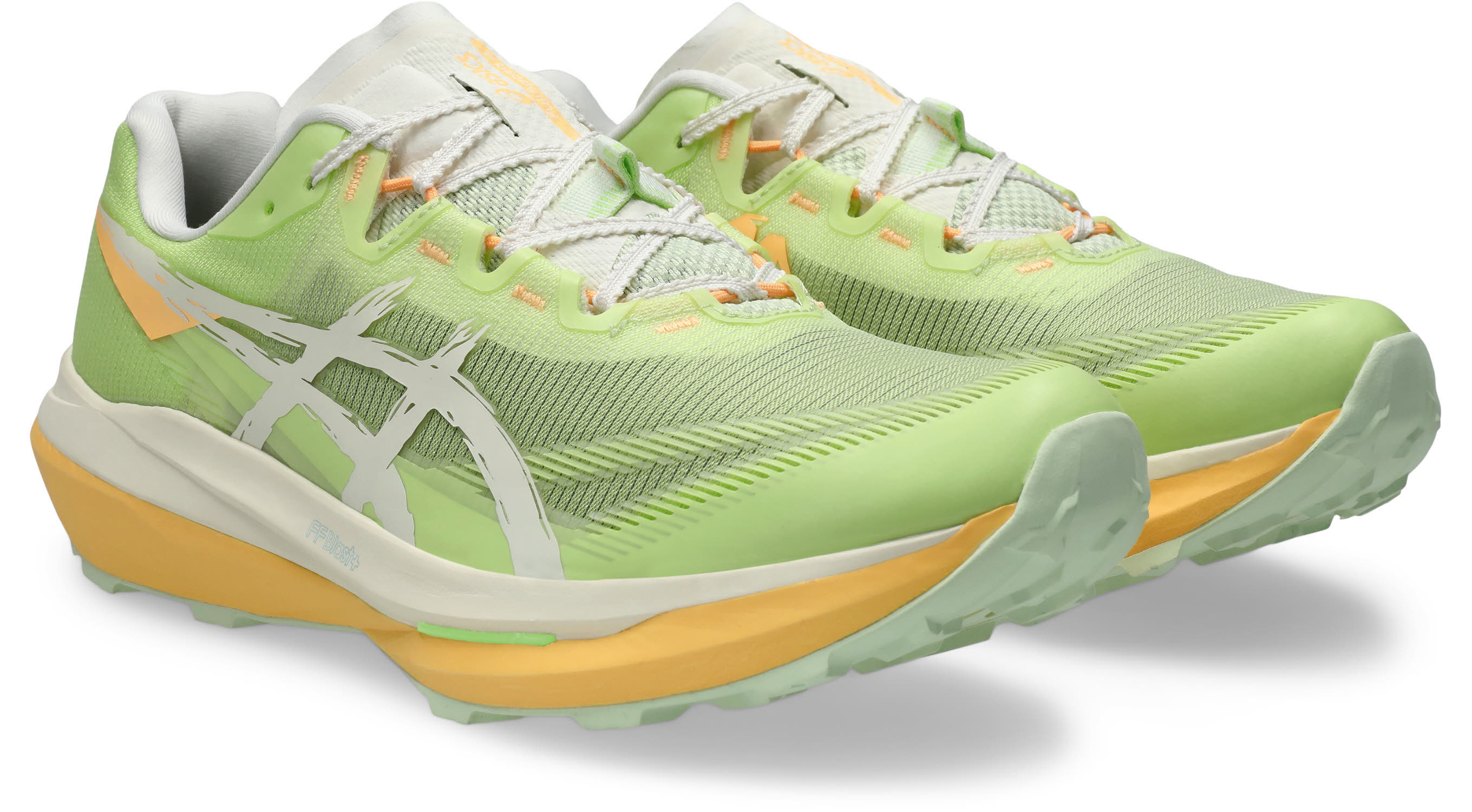 Asics FUJISPEED 4 Unisex Joggingschuhe Laufschuhe lime green/cream