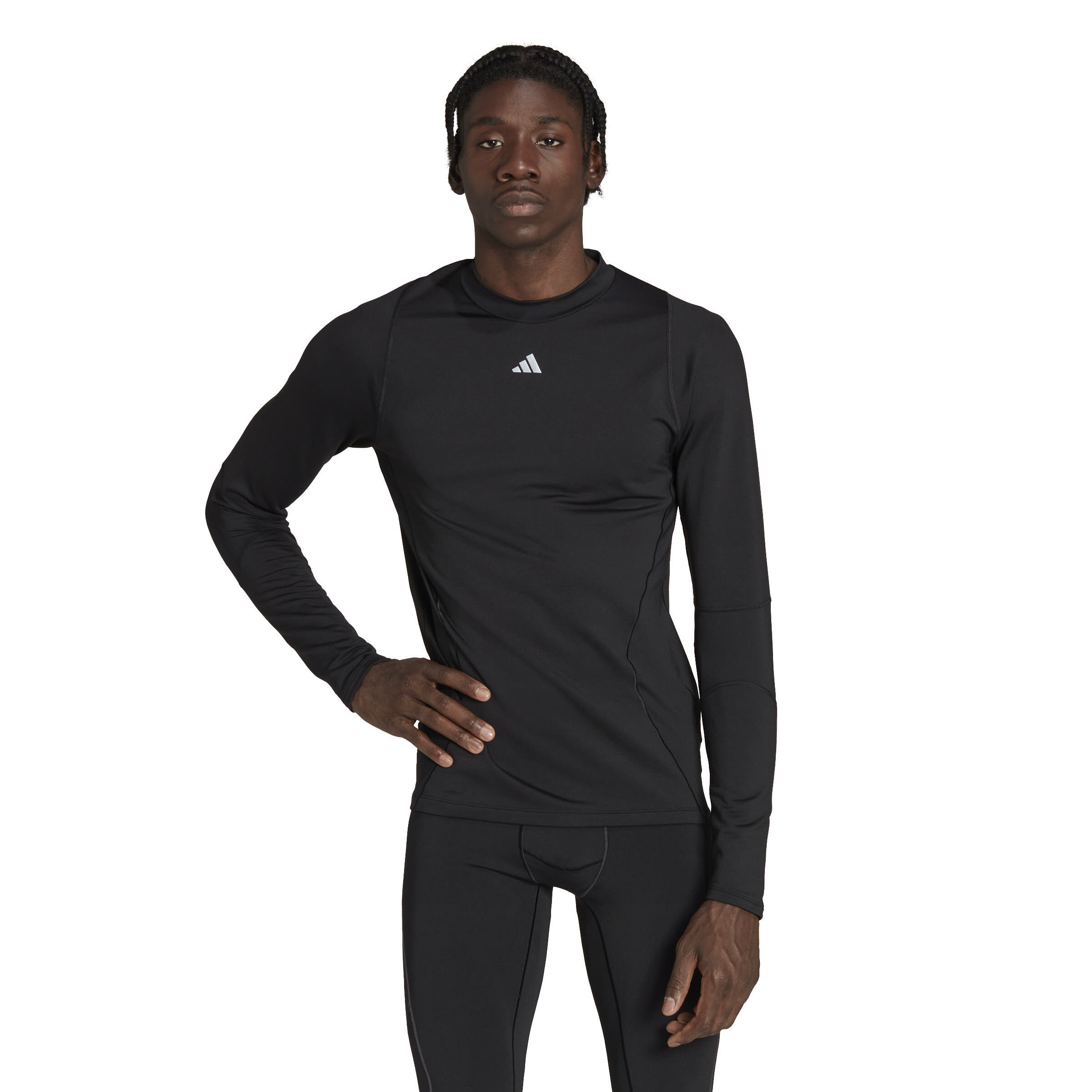 Adidas Techfit COLD.RDY Training Longsleeve Recycelt Microfleece Baselayer Herren Schwarz