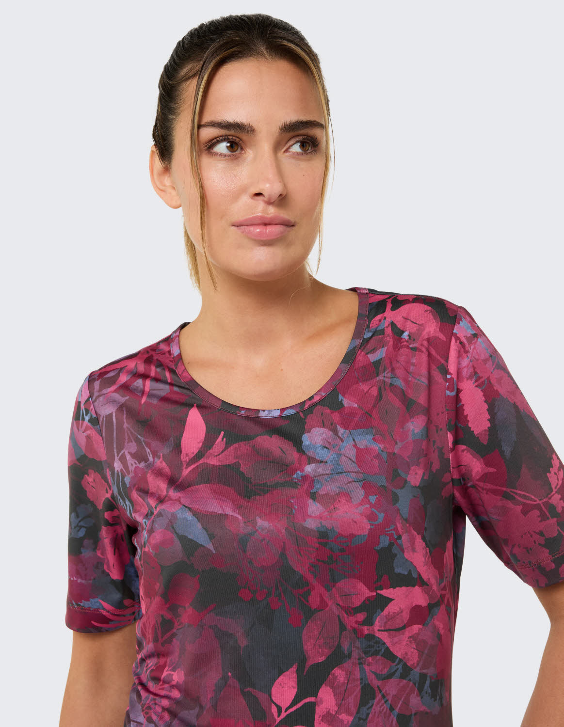 Joy PALOMA Damen Shirt T-Shirt Funktion plum leaf print