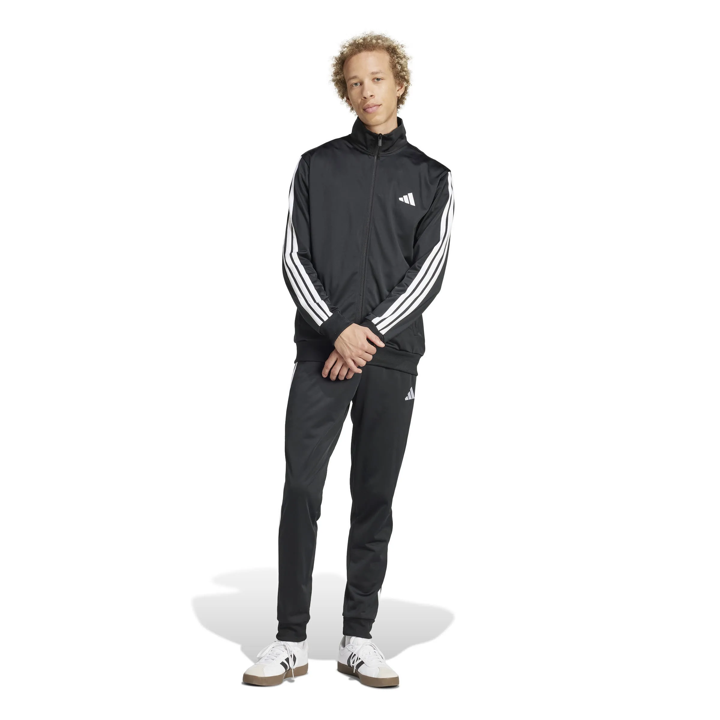 adidas M 3S Tr Tt Ts Herren Trainingsanzug schwarz/weiß