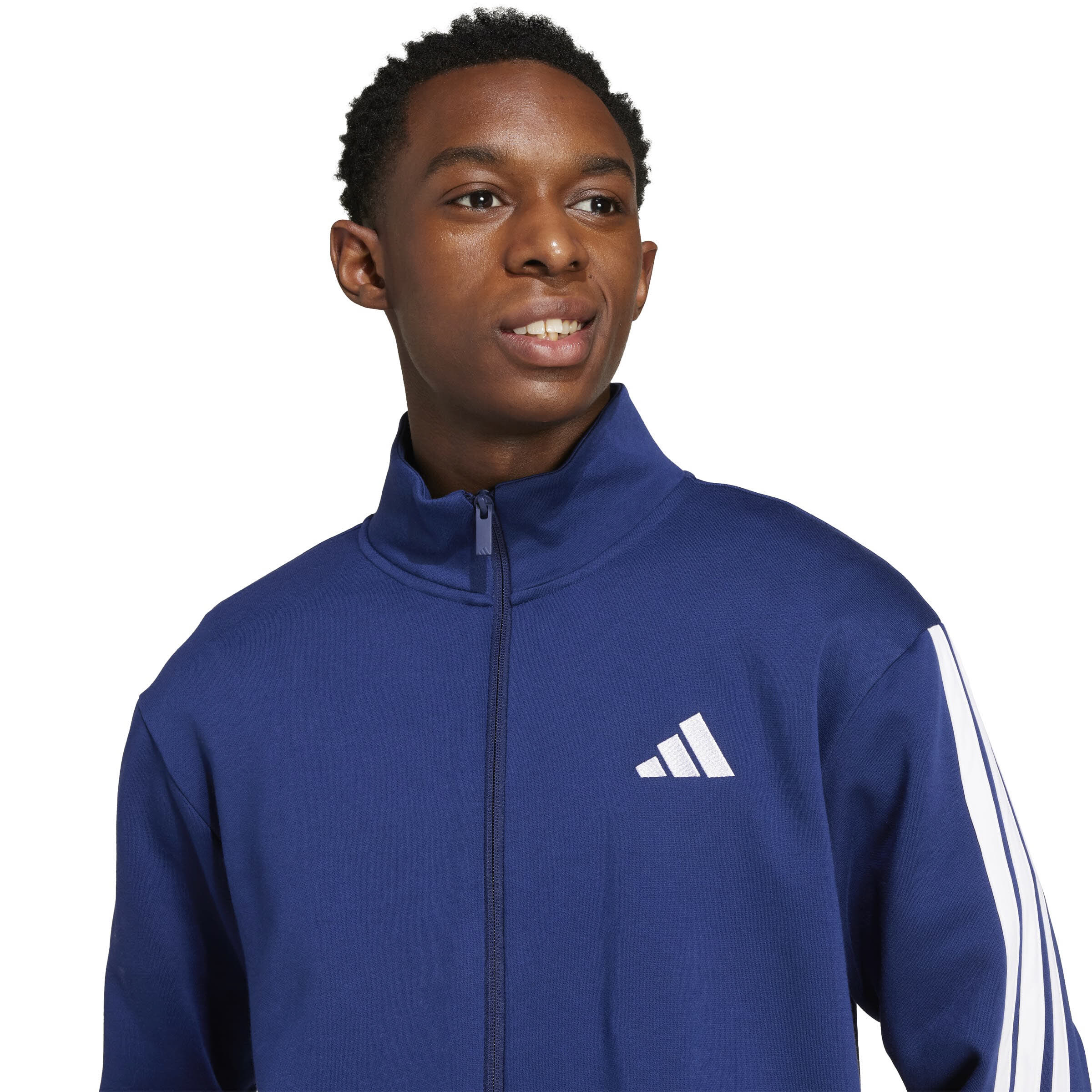 Adidas 3-STREIFEN FLEECE TRAININGSANZUG Herren blau