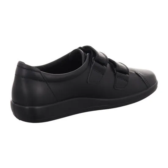 ECCO Soft 2.0 Damen Modeschuhe Freizeitschuhe Klettverschluß Leder NEU