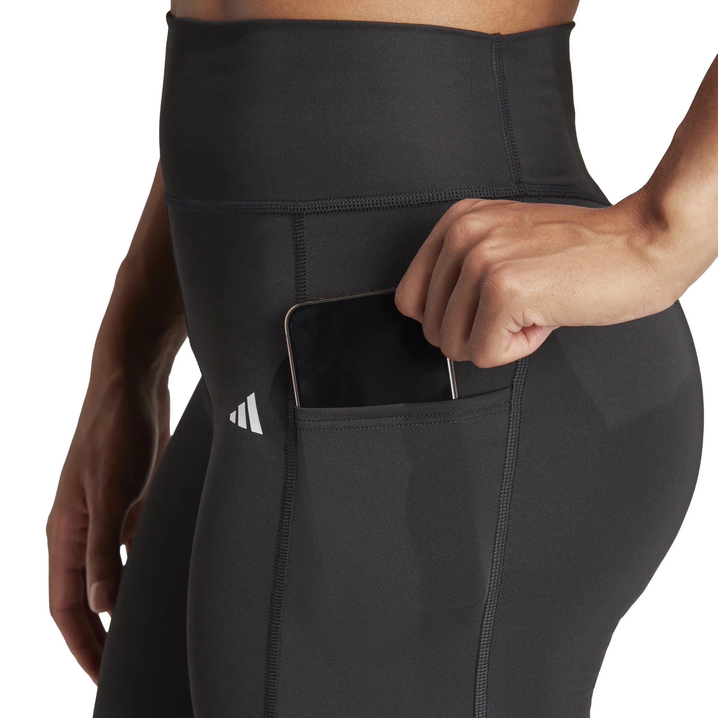 adidas Optime Full-Length Leggings Damen Sportleggings schwarz