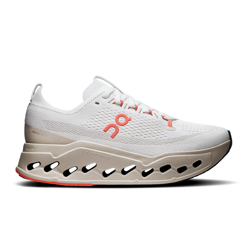 ON CLOUDSURFER MAX Damen Laufschuhe Joggingschuhe ivory/salmon