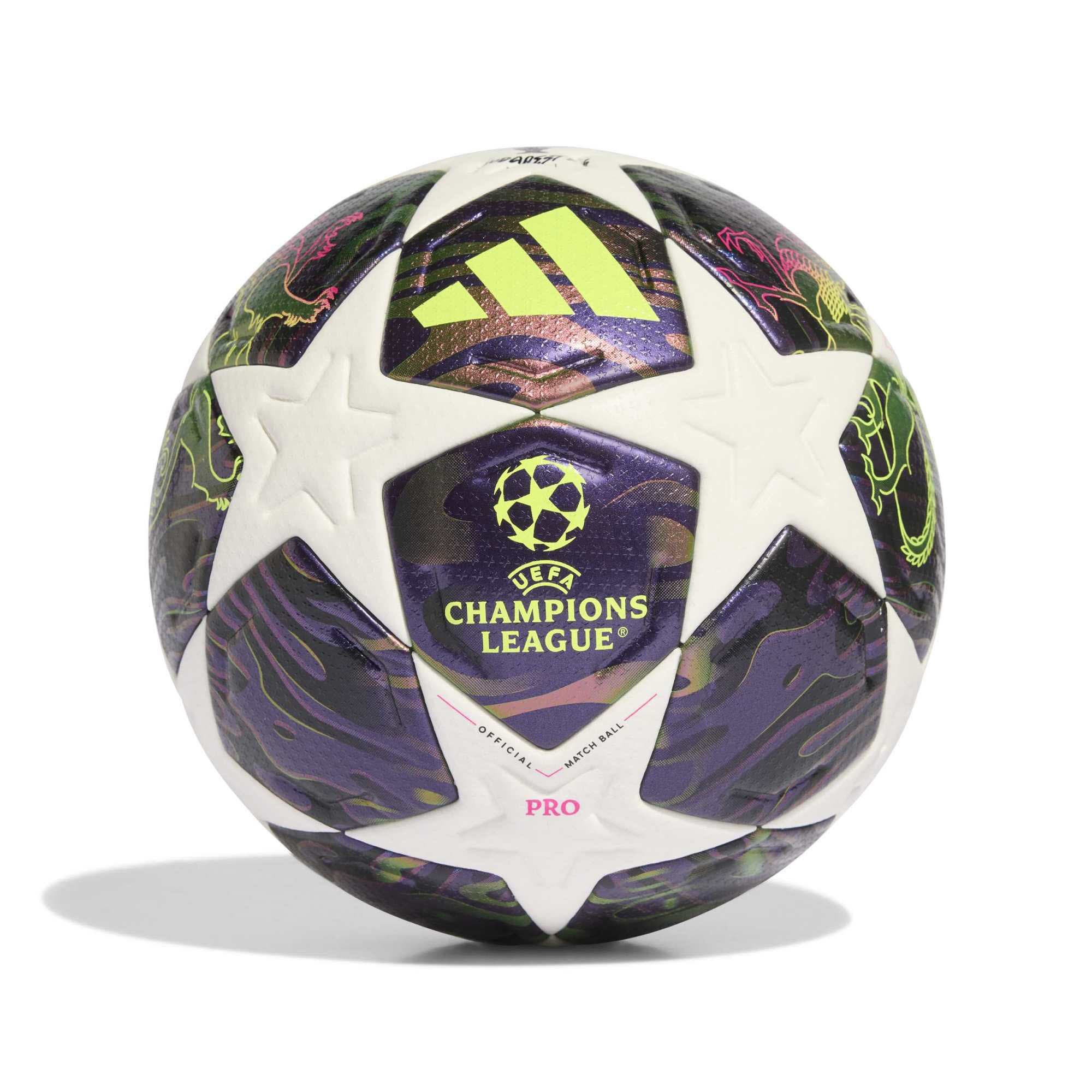 adidas UEFA CHAMPIONS LEAGUE FINAL PRO Fußball Matchball lila/weiß