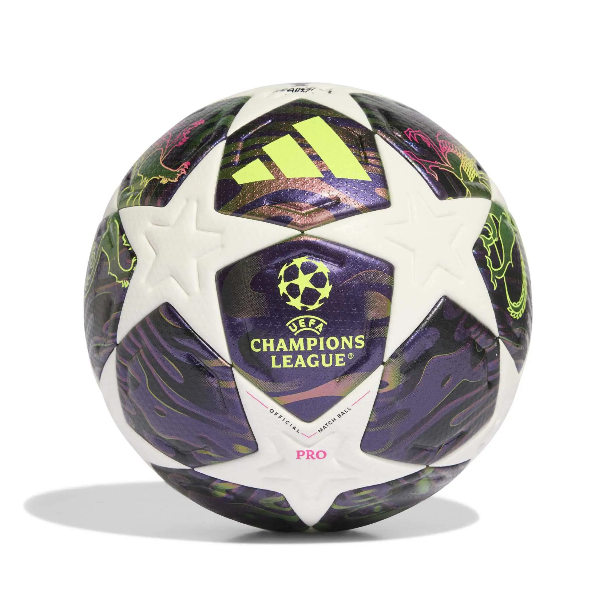 adidas UEFA CHAMPIONS LEAGUE FINAL PRO Fußball Matchball lila/weiß