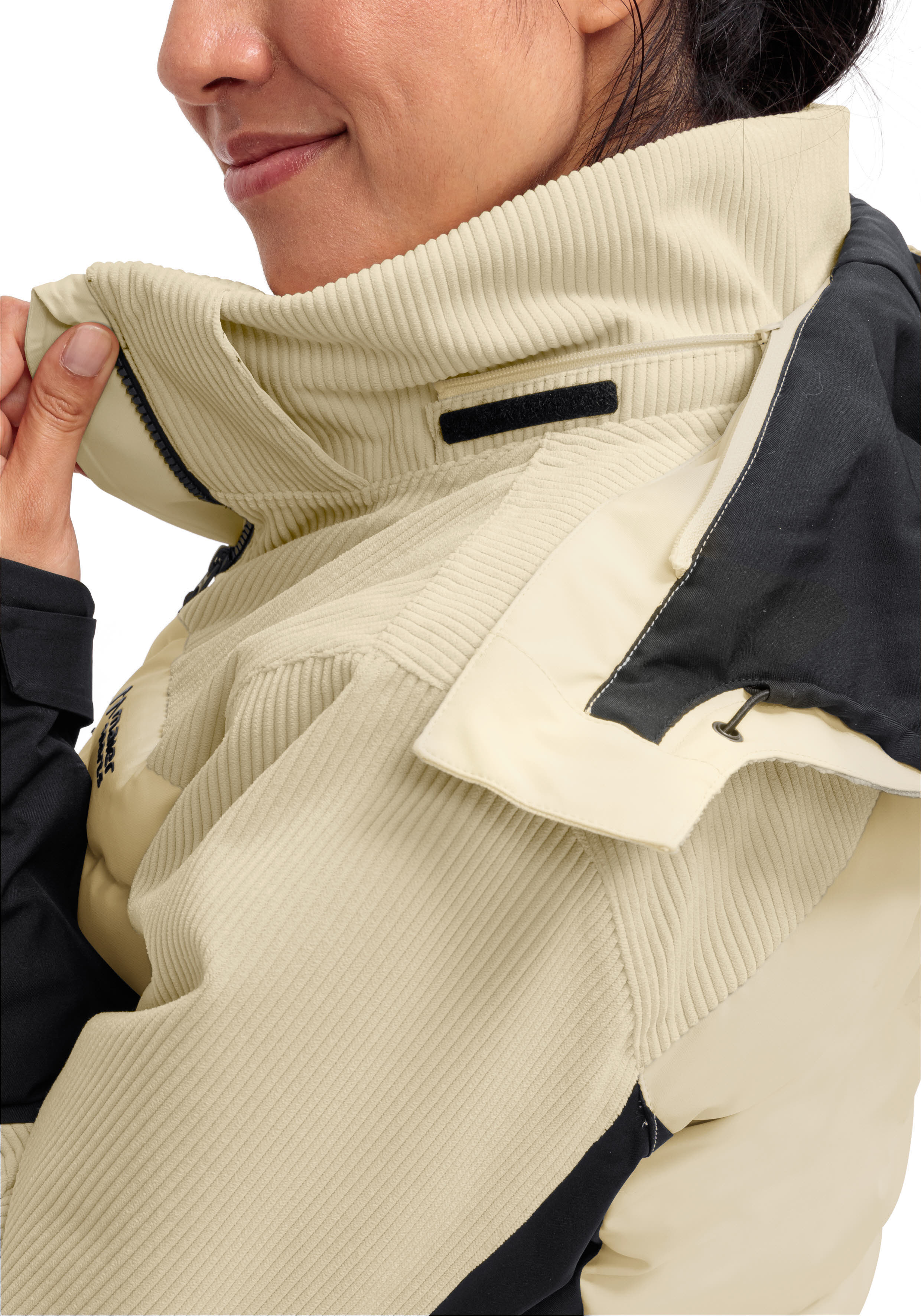 Maier Sports Whiteglam Skijacke Winterjacke Cordjacke Damen beige