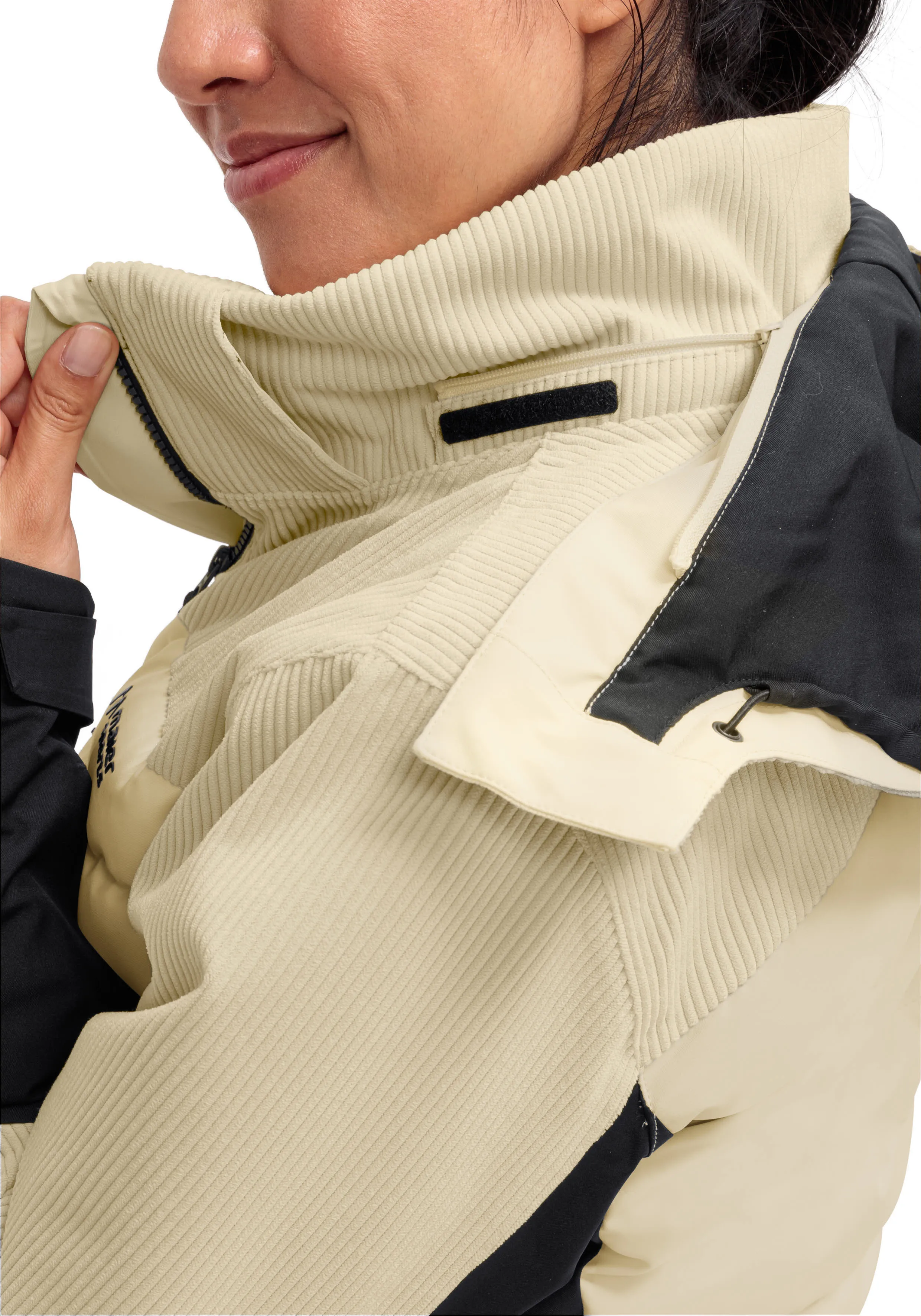 Maier Sports Whiteglam Skijacke Winterjacke Cordjacke Damen beige