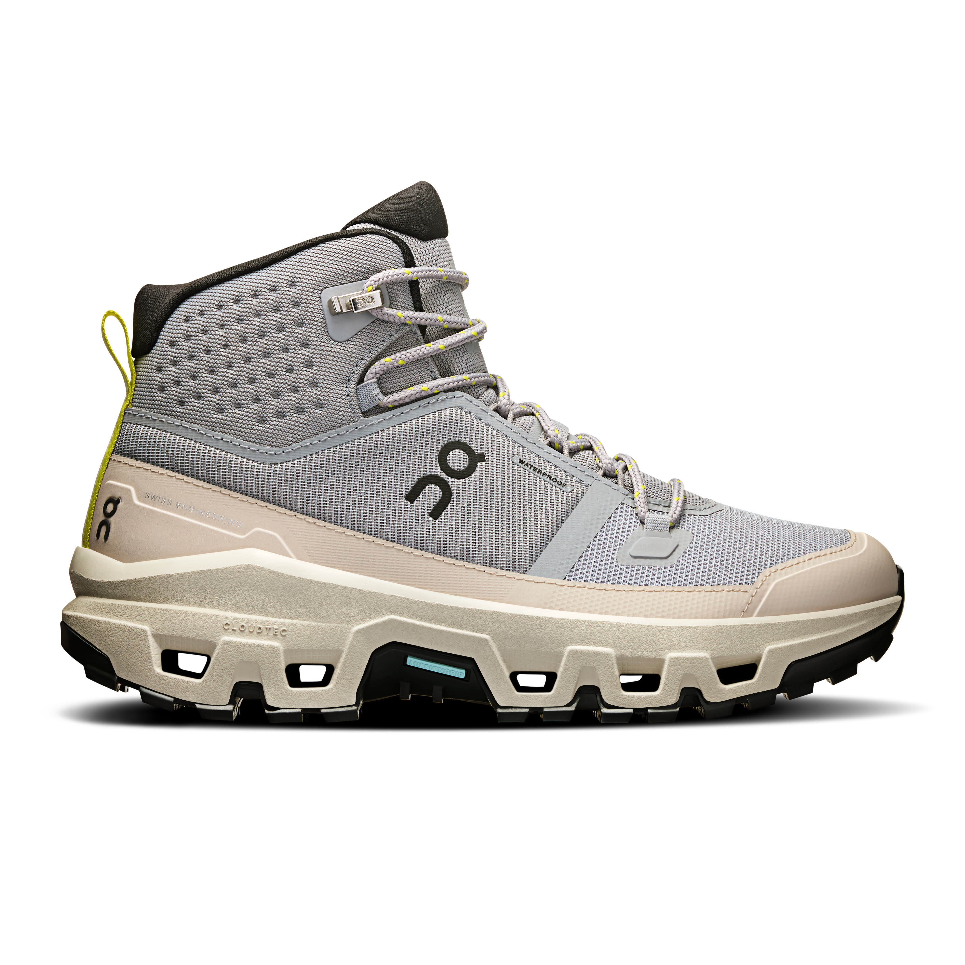 ON Cloudrock Mid WP Trekkingschuhe Wanderschuhe Damen grau