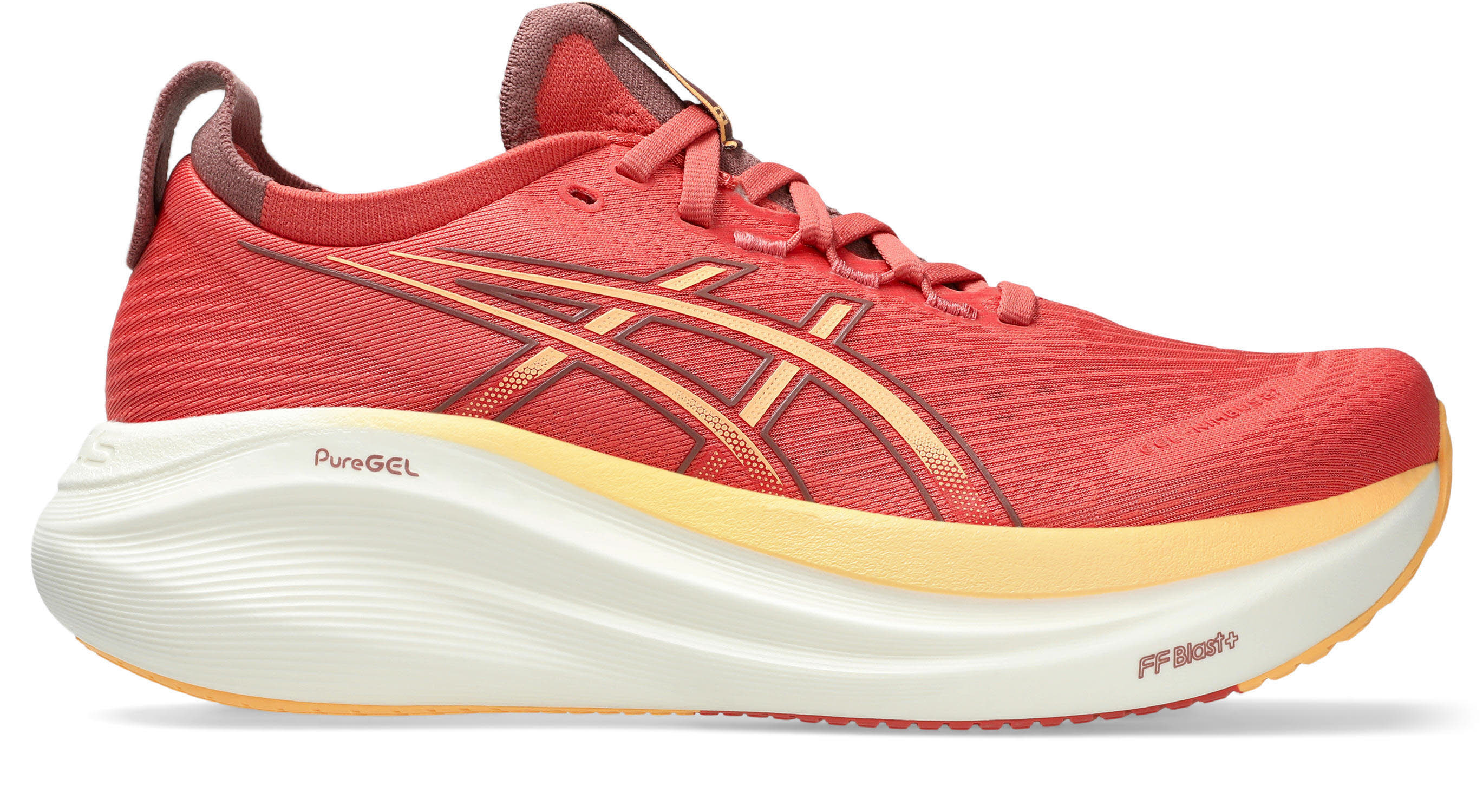 Asics GEL-NIMBUS 27 Damen Laufschuhe Joggingschuhe dark pink clay/orange