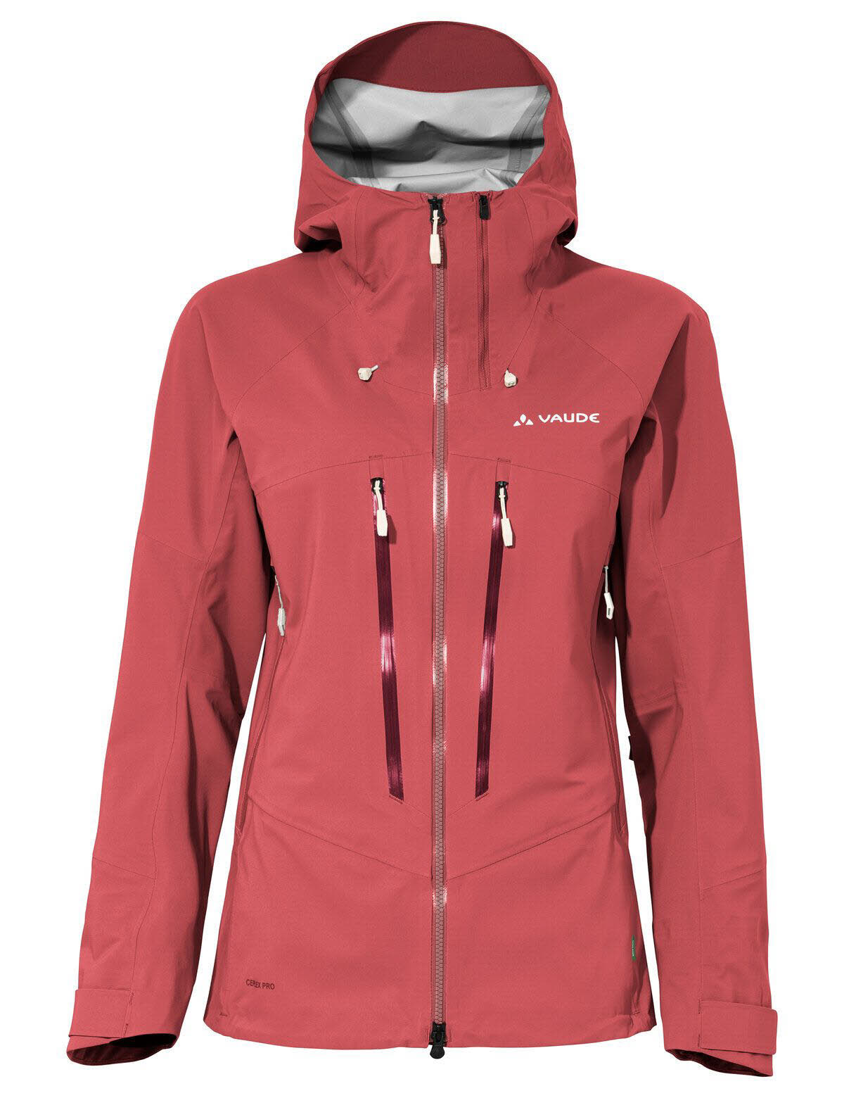 Vaude Monviso 3-Lagen Skitourenjacke Regenjacke Damen orange rot