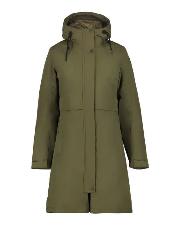 Icepeak MANTEL AGRIGA Damen 3in1 Kombijacke Freizeitmantel olivgrün