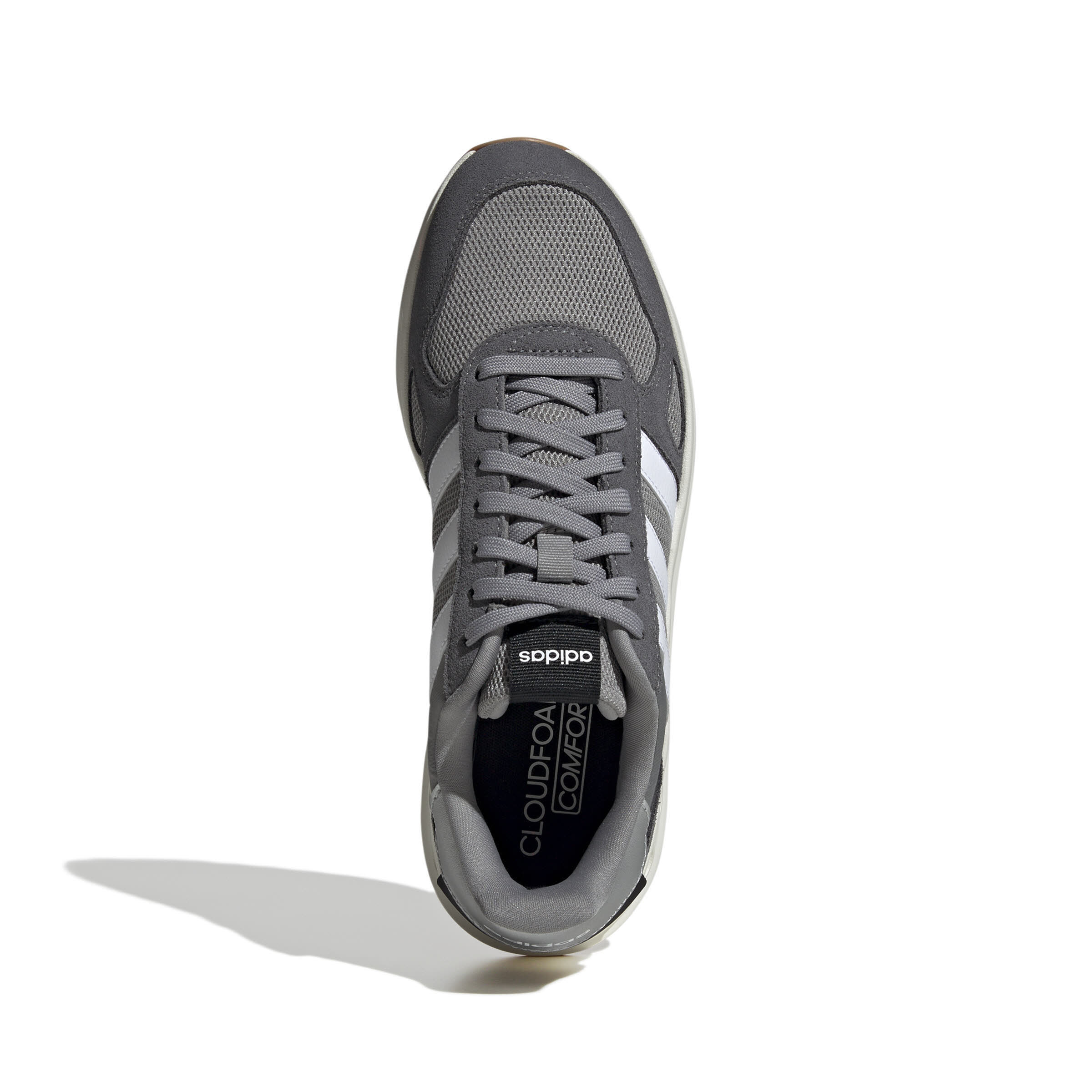 adidas RUN 84 Herren Sneaker Low sportlich Freizeitschuhe grau/weiß