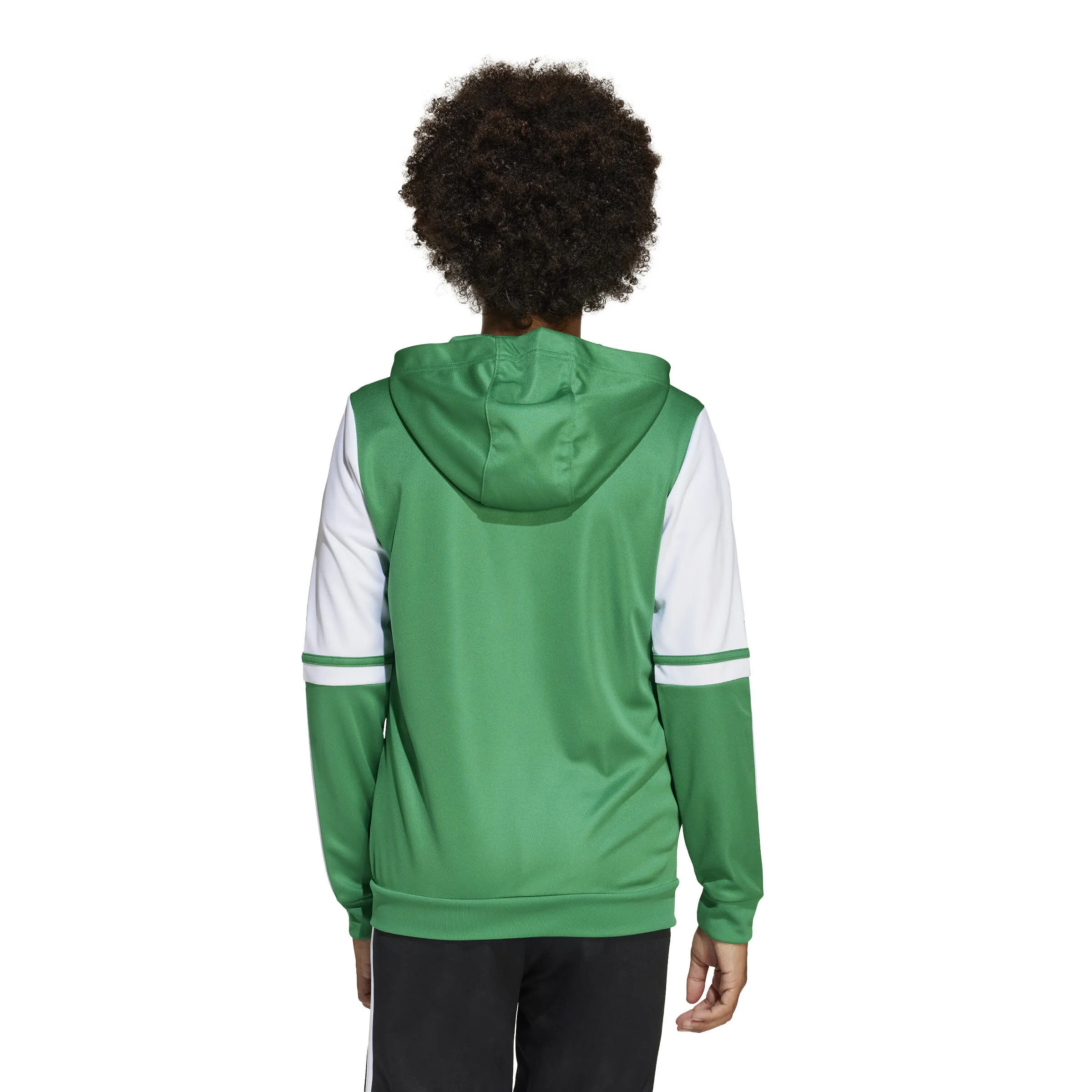 adidas Squadra 25 Kids Kapuzenjacke Trainingsjacke Kinder grün weiß