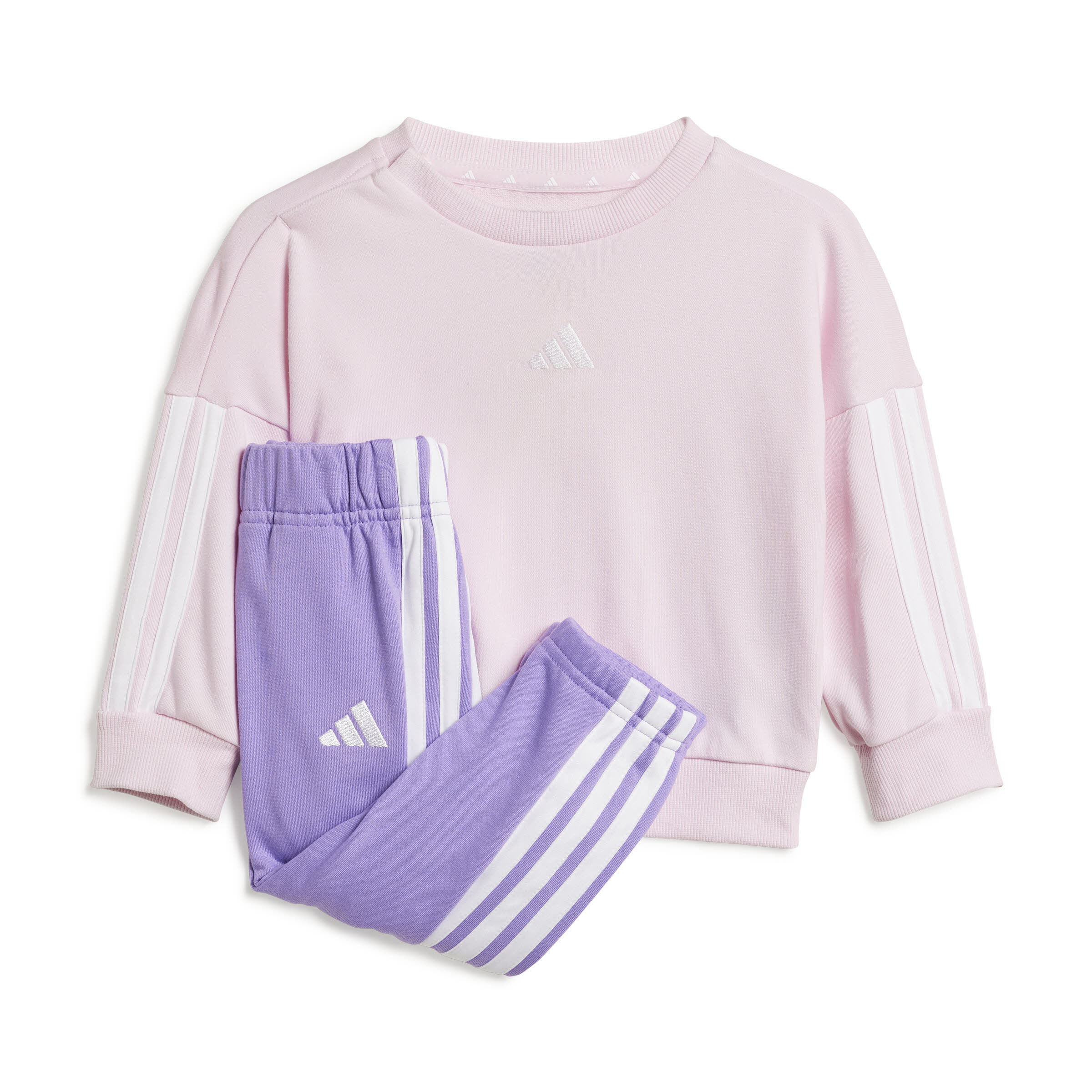 adidas Essentials Kids Jogginganzug Pullover Jogginghose Kinder rosa lila