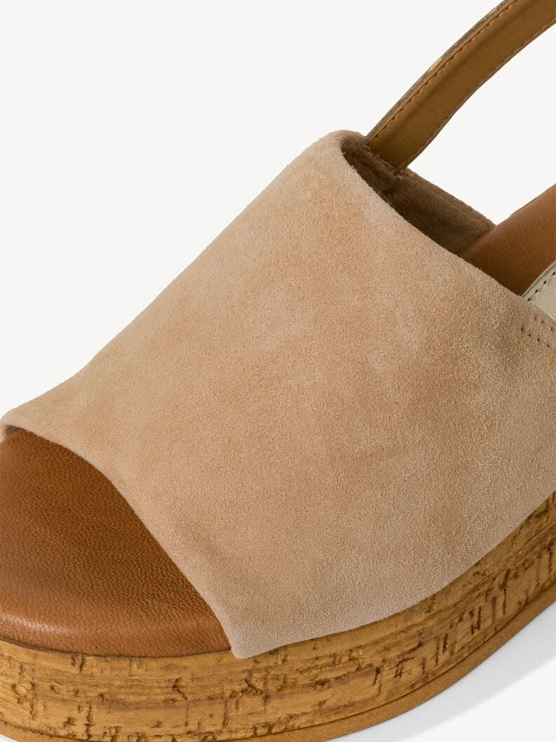 Tamaris Ledersandalette Damen beige