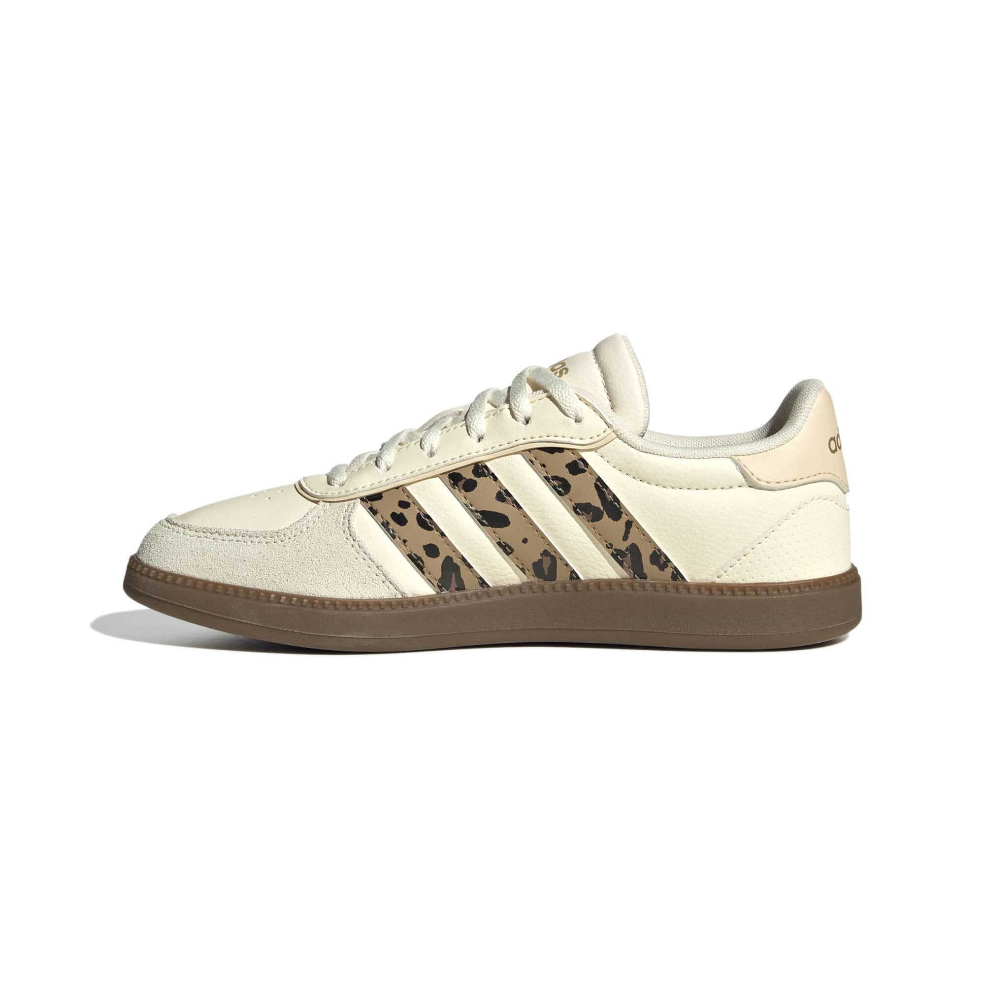 adidas BREAKNET SLEEK J Mädchen Kinder Sneaker Freizeitschuhe beige/leoprint