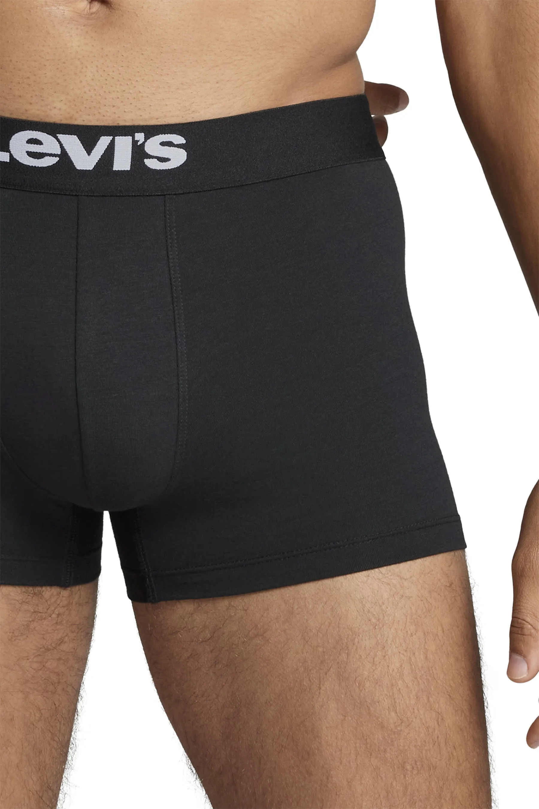 Levis Men Solid Basic Herren Boxershorts 2 Stück schwarz