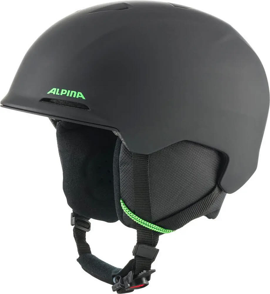 Alpina BRIX JR Kinder Skihelm Snowboardhelm black-neon matt