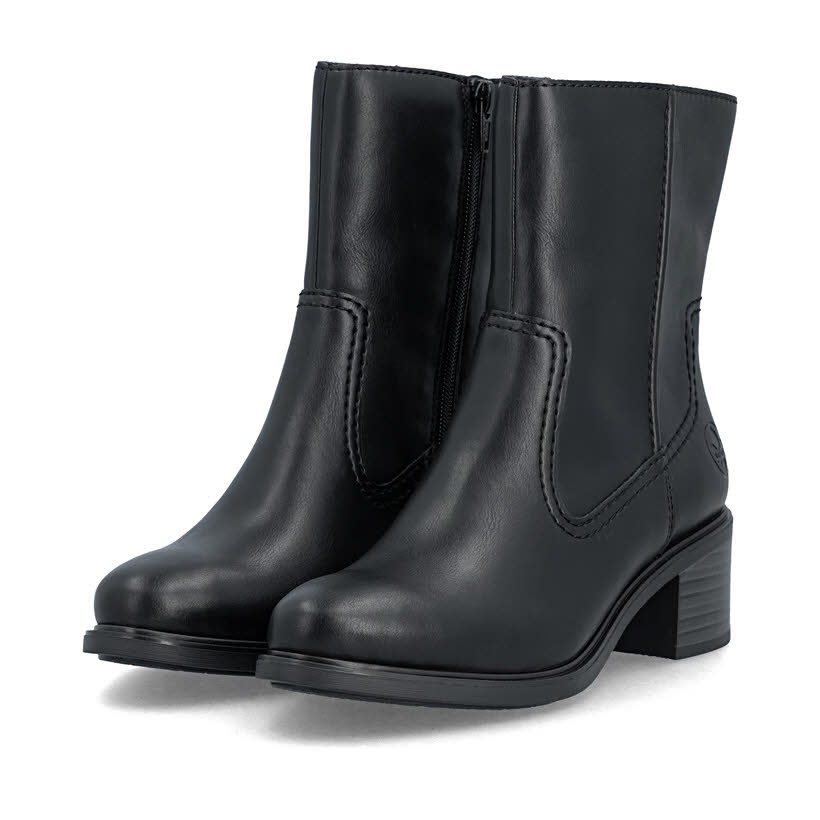 Rieker Stiefelette Slipper Freizeitschuh Damen schwarz
