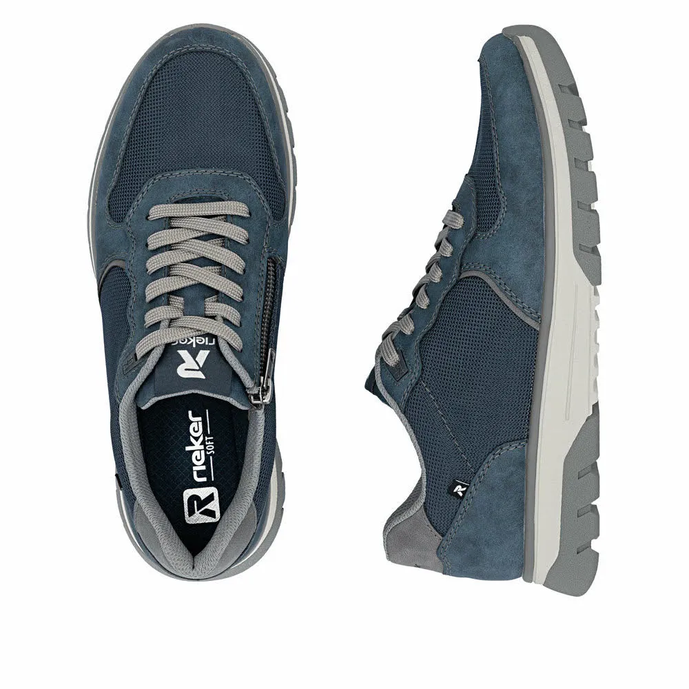 Rieker Herren Sneaker Low blau