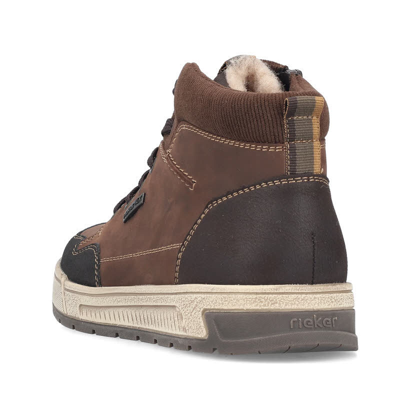 Rieker Herren Sneaker High warm gefüttert braun