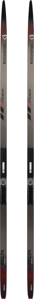 Rossignol DELTA COMP R-SKIN STIFF Langlaufski Klassisch Fellski + Race Classic Bdg. grau/schwarz