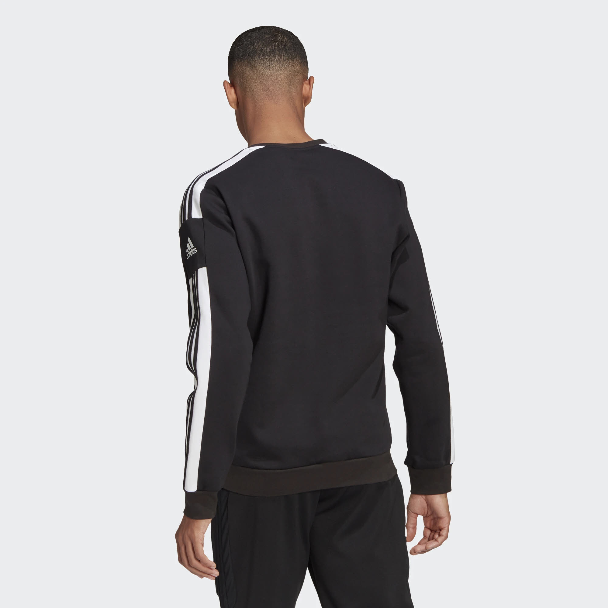 adidas HE SQ21 SW TOP Herren Sweatshirt Sport Freizeit 3-Streifen schwarz